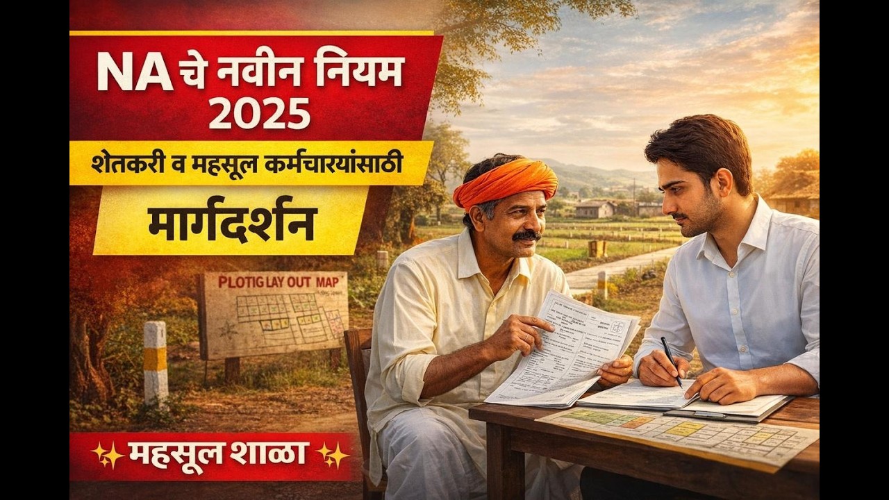 जमीन NA रूपांतरणाचे नवीन नियम |नवीन कायदा सोप्या भाषेत |NA परवानगी आता कधी लागणार नाही? | महसूल शाळा