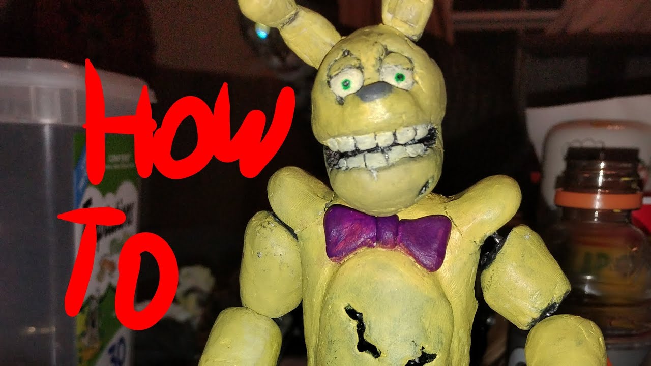 How to make a FNAF Yellow rabbit stop motion puppet - YouTube