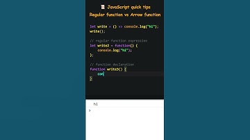 JavaScript | Arrow functions & Regular functions