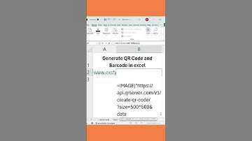 GENERATE QR CODE IN EXCEL #exceltips #exceltricks  download the tricks workbook at www.exsfy.com