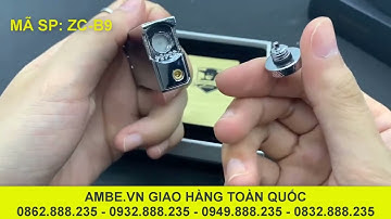 Hộp quẹt xăng đá đúc nguyên khối Zorro ZC-B9 quẹt ngang độc đáo | AMbe.vn