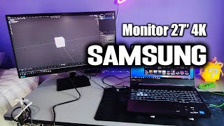 Monitor Samsung 27' 4k  LS27A700NWLXZX