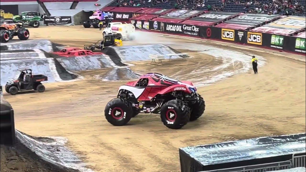 Monster jam Houston Tx 10/19/24 trucks leaving pit party and