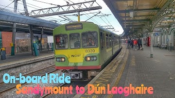 Ride from Sandymount to Dún Laoghaire Onboard IÉ 8300 class dart train 8339