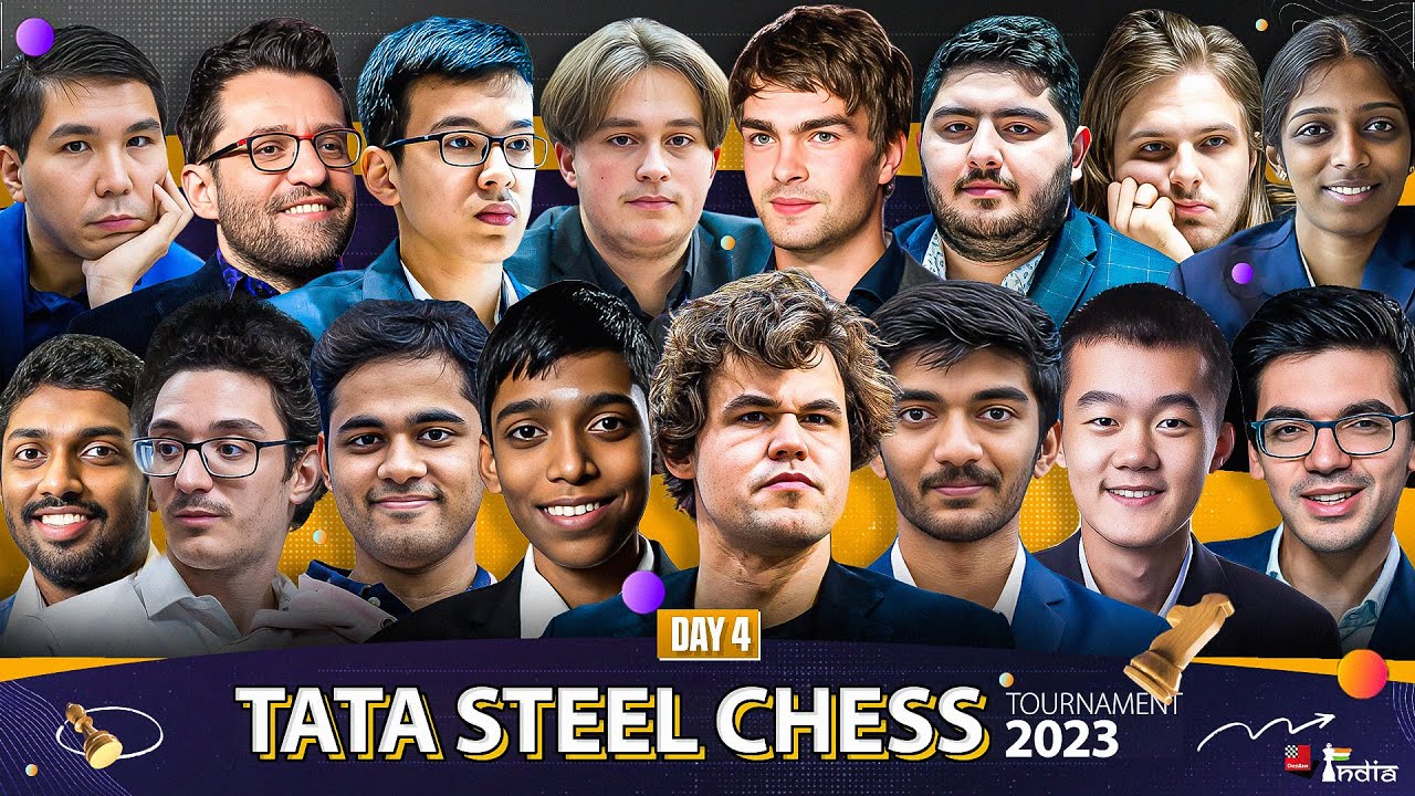 Tata Steel Chess 2023 Masters Round 4: Praggnanandhaa and Giri beat Carlsen  and Ding Liren R Praggnanandhaa and Anish Giri scored two huge…