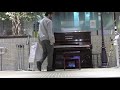 4/5横浜駅ピアノ この日天国に旅立ってしまっていた亡き友に捧げます。 ユーミン・即興メドレー 翳りゆく部屋~冷たい雨~ひこうき雲~守ってあげたい~時をかける少女 by ピアノ即興詩人かわせひろし♪