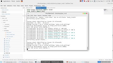 03 CRUD system using Django & Ajax   create part 1