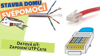 Zapojení UTP / Krimpování konektoru RJ 45 Cat6 - Stavba domu svépomocí  BONUS