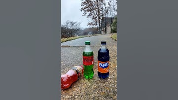 Coke Sodas Vs Fireworks (SLOW MO) #satisfying #experiment