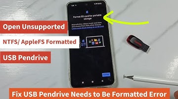 Open and View Unsupported NTFS or AppleFS (APFS) Formatted USB Pendrive on CMF by Nothing Phone