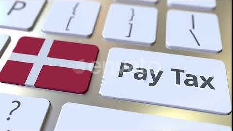 PAY TAX Text and Flag of Denmark on the Buttons | Motion Graphics - Envato elements