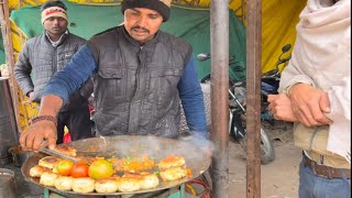 Tikki Chaat Street Food | Aloo Tikki Chaat | Indian Street Food