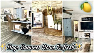 HUGE SUMMER HOME REFRESH #homerefresh #diyhomeprojects #summerdecor