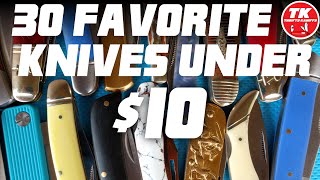 30 Favorite Pocket Knives Under $10