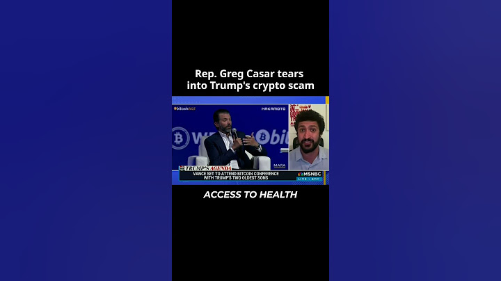 Congressman Greg Casar TEARS into Trump's crypto scam