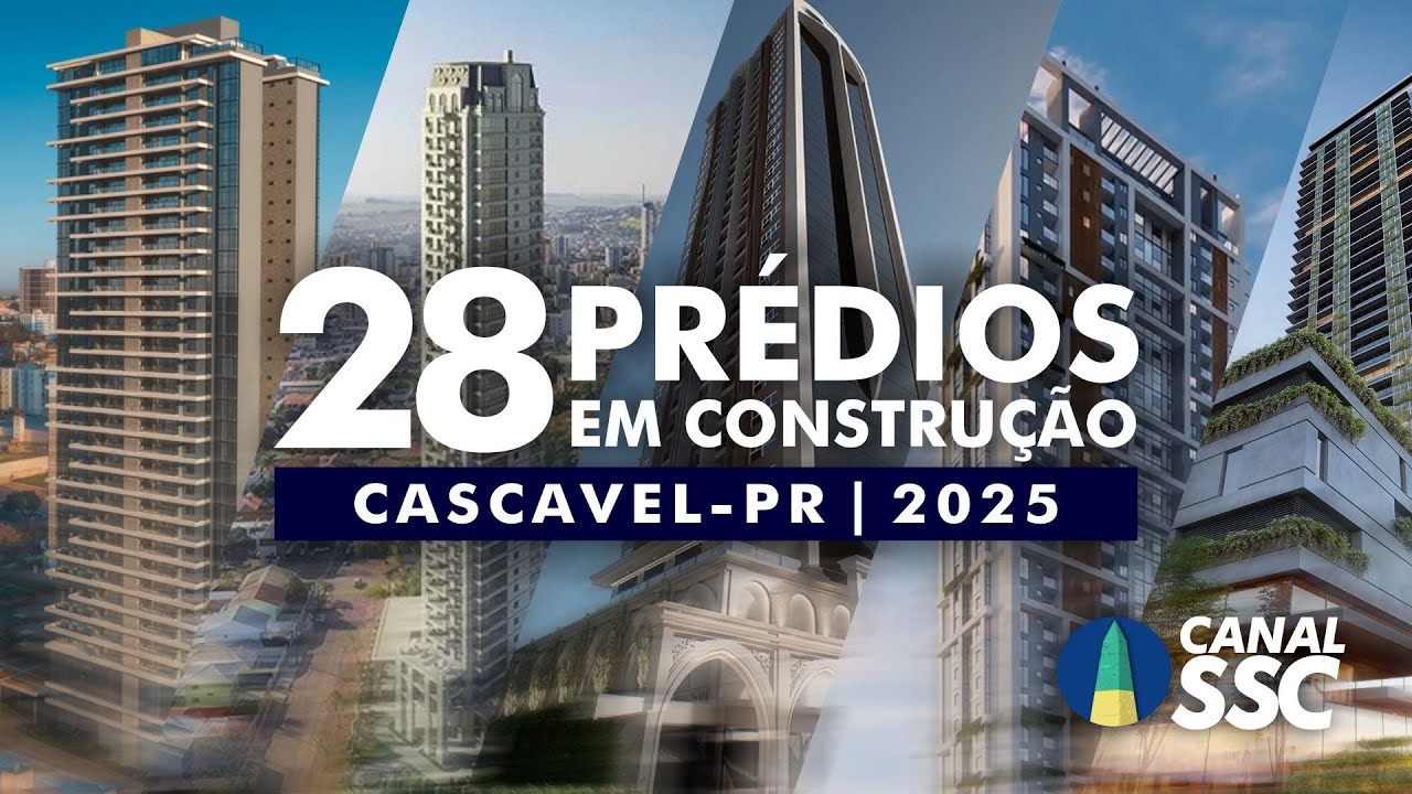 Veja 28 prédios em construção na cidade de Cascavel, Oeste do Paraná!