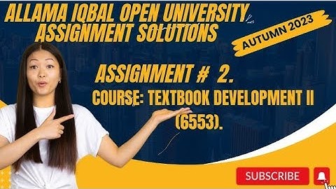 code 6553|AIOU SOLVED ASSIGNMENT#2|6553|Autumn 2023|Text book Development II |M.A,M.Ed|#aiou#6553