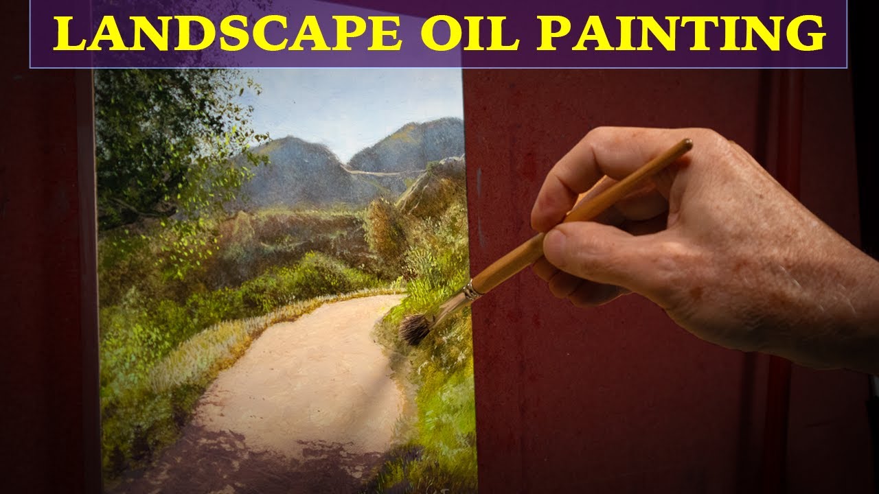 Landscape Oil Painting Time-Lapse Tutorial • SoCal Hiking Trail