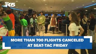 More than 700 flights canceled at Sea-Tac Airport due to winter storm