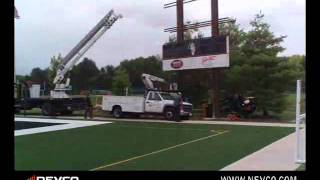 Nevco Video Scoreboard at Edwardsville High School (installation)