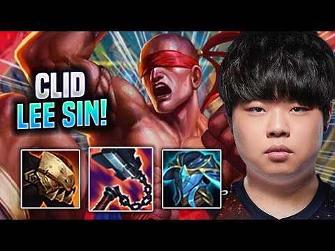 CLID SHOWS HIS MAIN LEE SIN SKILLS! - FPX Clid Plays Lee Sin Jungle vs Poppy! | Season 2022