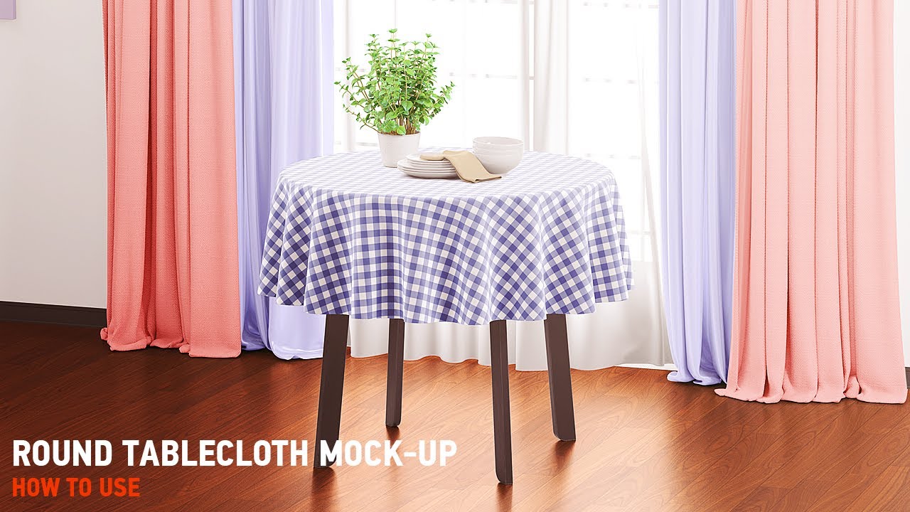 Download Round Tablecloth Mock Up Video Tutorial Youtube