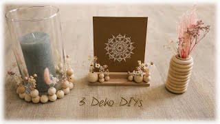 3 Deko DIYs mit Holzmaterialien * Wood Decor DIY