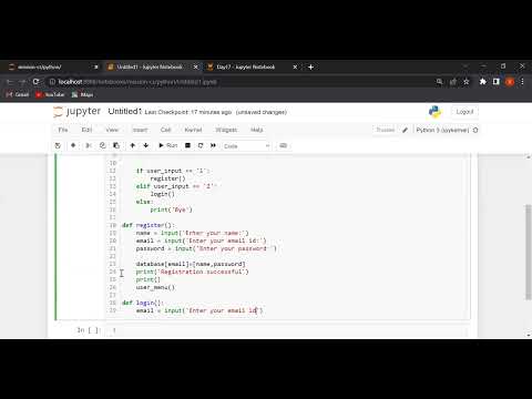 Python Tutorials | Perform Login and Registration in Python