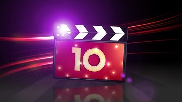 Number 10 Digital Signage movie clapper animation 1 hour loop