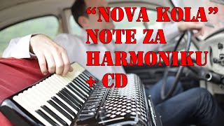 Video thumbnail of ""Nova kola" NOTE ZA HARMONIKU + CD (Vlada Veselinović)"