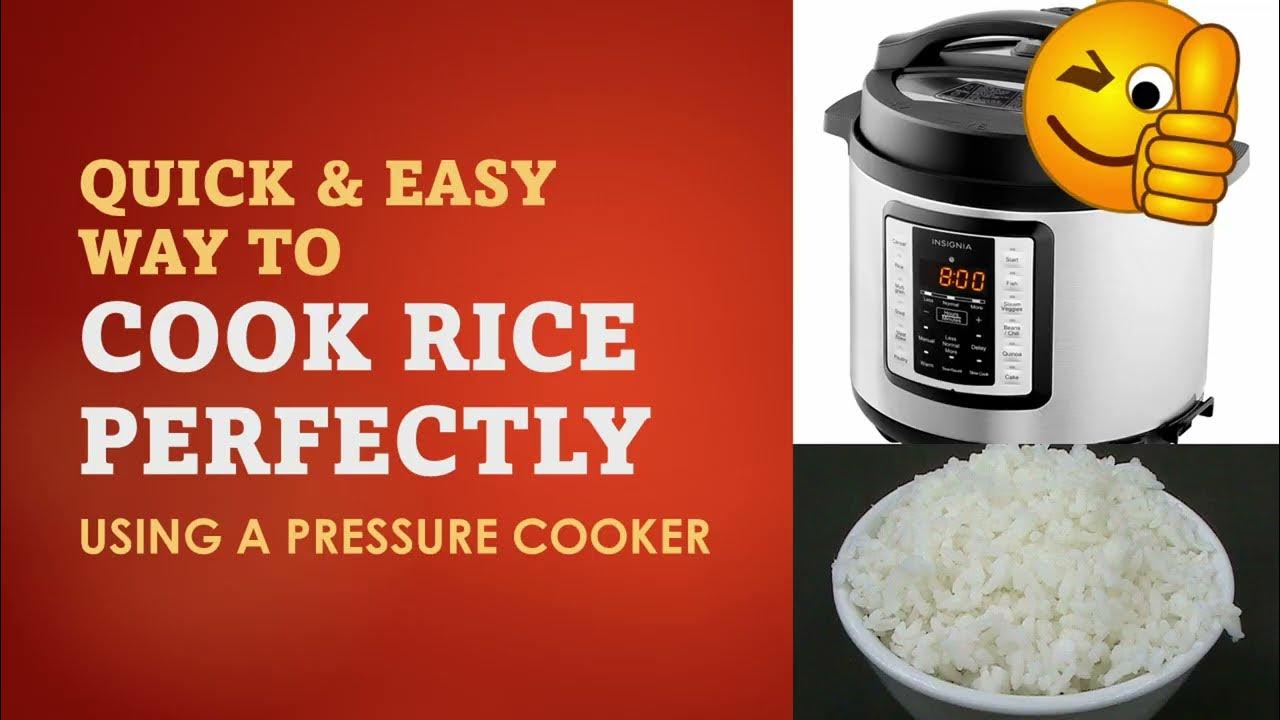 How to cook rice using a pressure cooker YouTube
