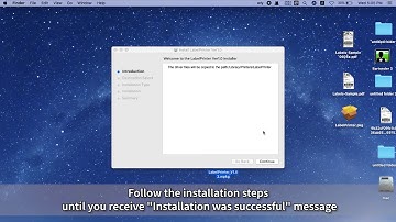 Installing Label Printer Driver on MAC and Prepare before use