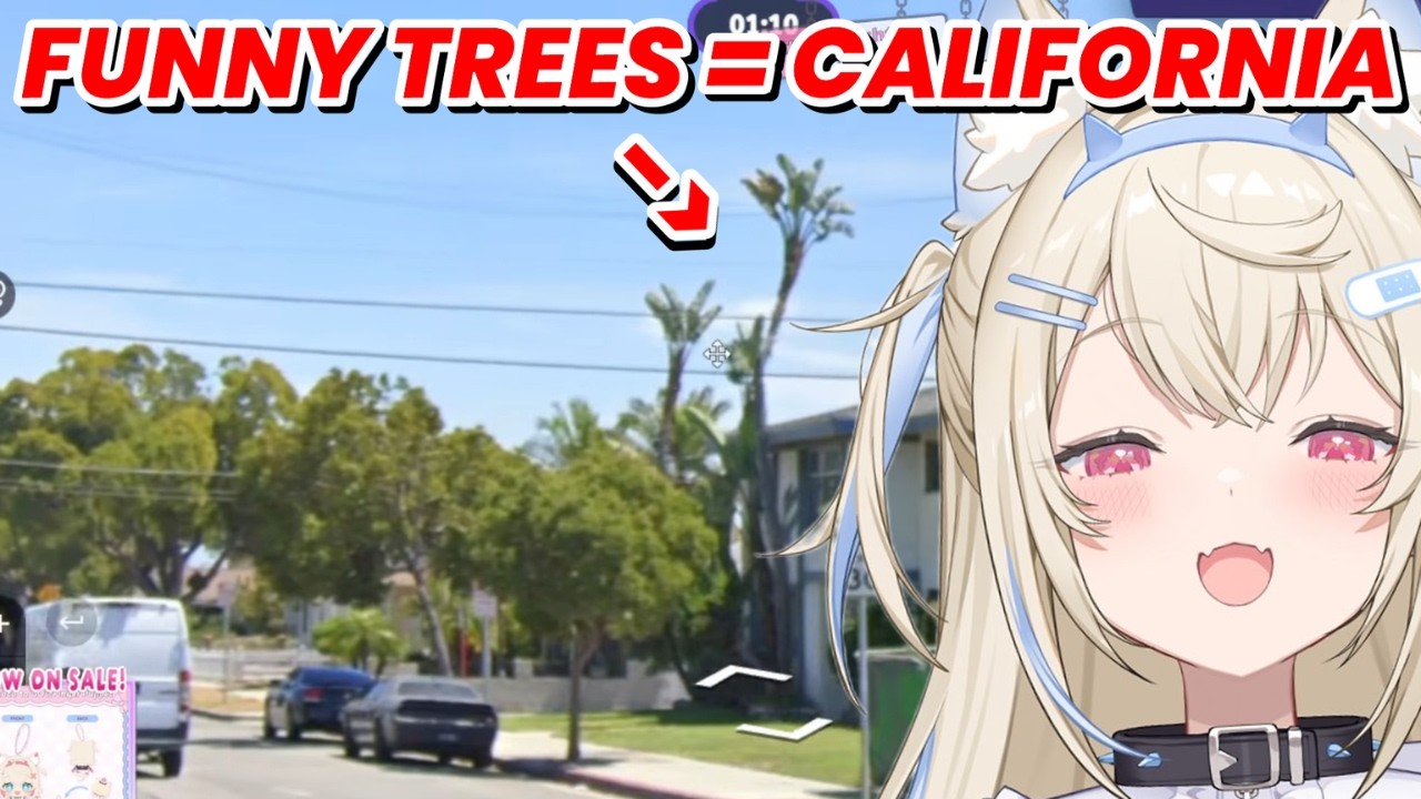 Fuwawa has her own way to identify California [Hololive/FuwaMoco]
