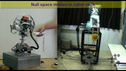 Object tracking with a humanoid robot head