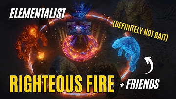 3.26 Righteous Fire + Scorching Ray Elementalist POE1 League Start Guide (POB included)
