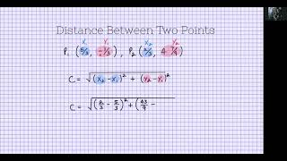 Distance between two points fractions