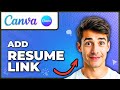 How To Add Link In Resume In Canva (Easiest Way) (2026 Guide)