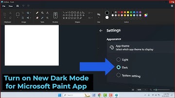How to Enable Dark Mode on Paint App in Windows 11