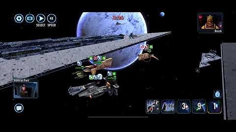 SWGOH Executor 4 stars vs Executor 7 stars IG-2000