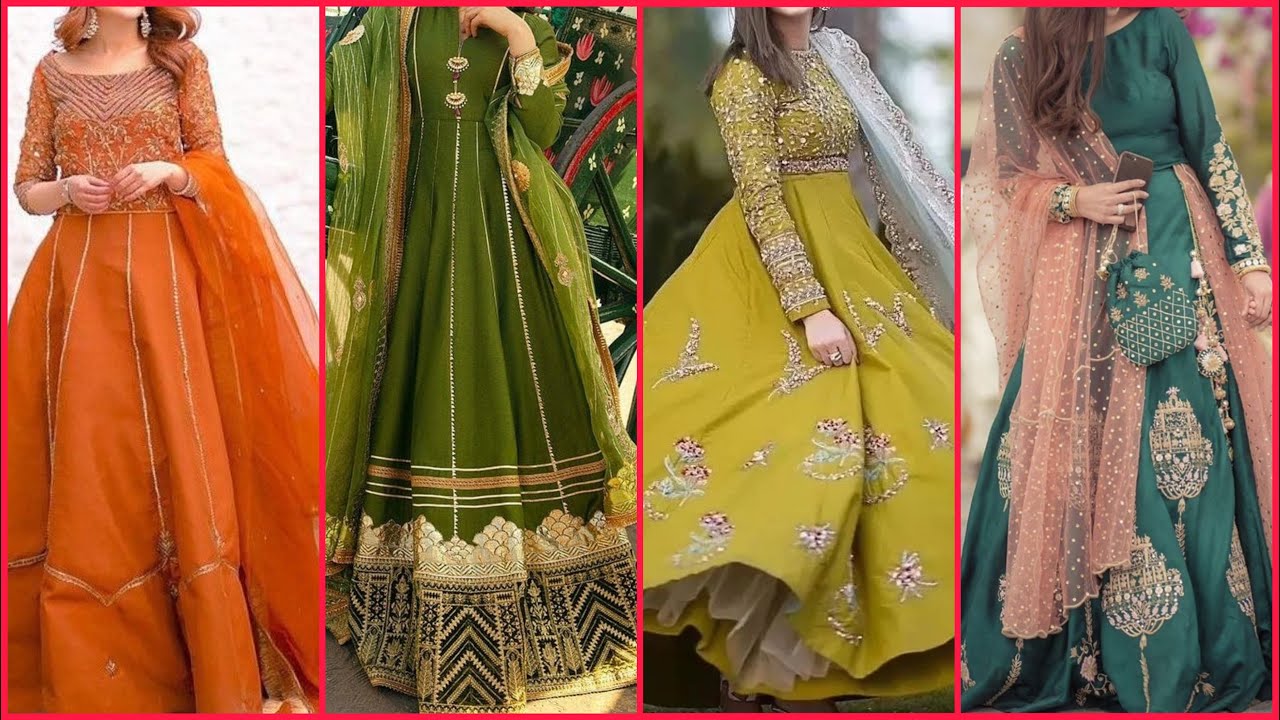 Latest Mehndi dress designs for girls-groom &bride sis mehndi dresses ...