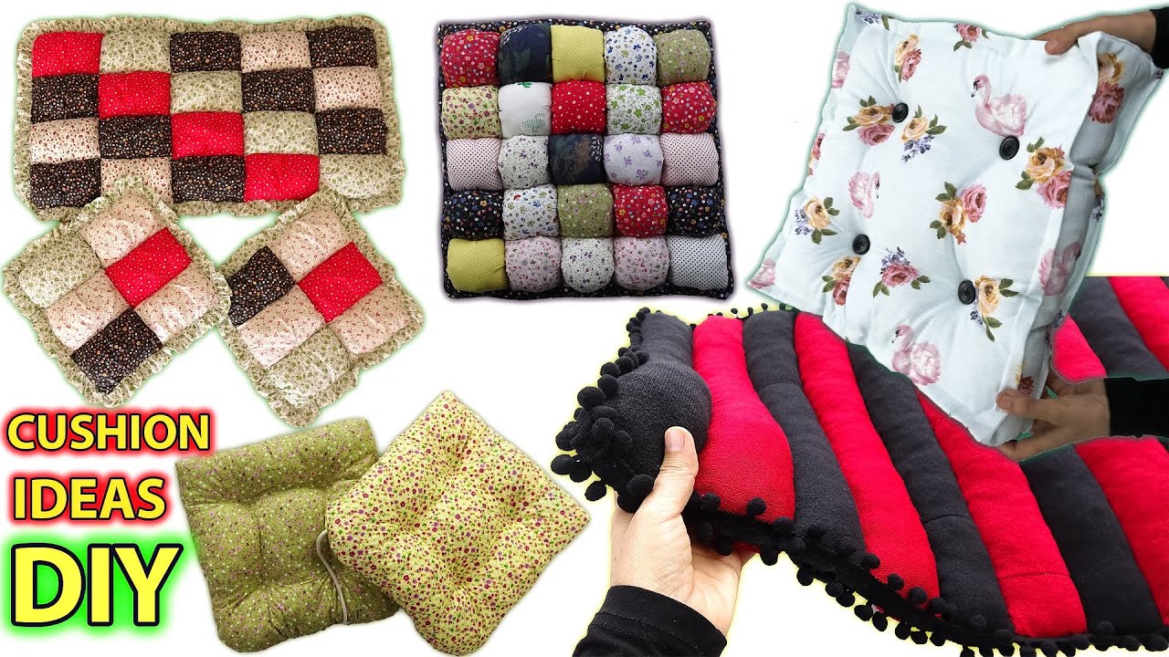 ДЕЛАЕМ 5 УДИВИТЕЛЬНЫХ РАЗНЫХ ПОДУШЕК! / Как сделать подушку?