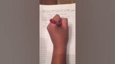 Equilibrium constant for reverse reaction