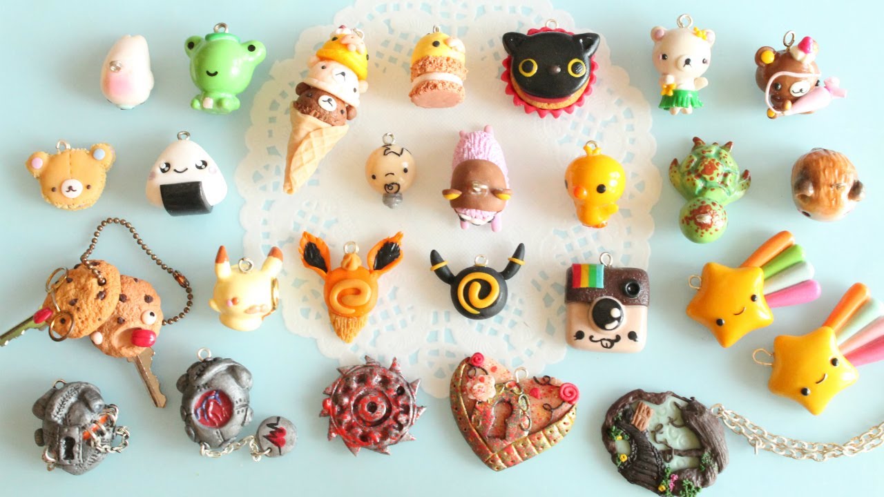 Charms and Kawaii Items on my Etsy Shop! - YouTube