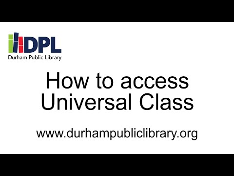 How to access Universal Class