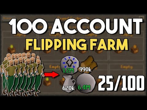 Building an Insane 100 Account Flipping Farm! [Accounts 21 to 25] Flipping on 100 Accounts [OSRS]