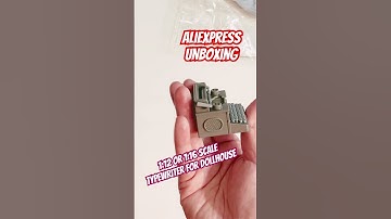 #aliexpress #miniature 1:12 or 1:6 scale #dollhouse #typewriter #unboxing #miniaturefood #relaxing