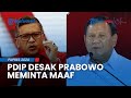 Pdip desak prabowo meminta maaf sebut capres 02 keliru soal klaim bung karno pakai alutsista bekas