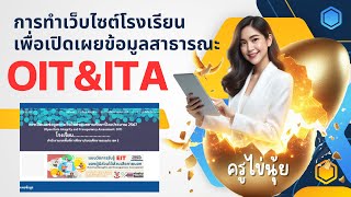 การทำ Google site เพื่อนำเสนอข้อมูลสาธารณะ OIT 2567 #ITA #OIT