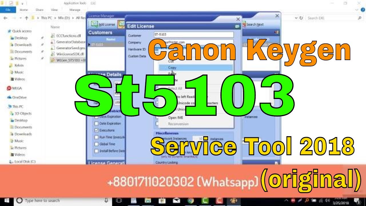 Canon service tools version v.4905