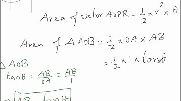 Proof of Sinθ/θ=1 when θ approaches 0